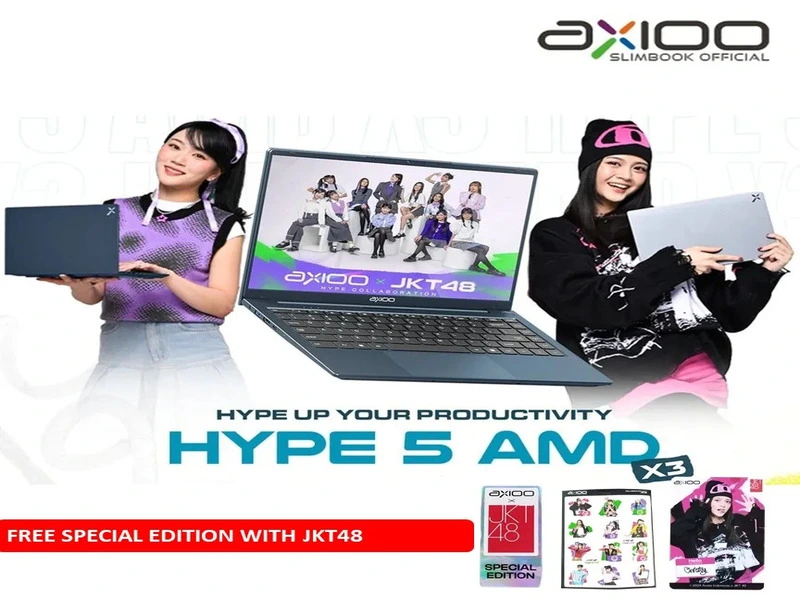 Axioo Unveils HYPE JKT48 Special Edition Laptop, Offering Photocard Bonuses